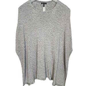 Eileen Fisher Womens Knit Poncho Sweater Tunic Top Sz M Fall Fashion Comfortcore